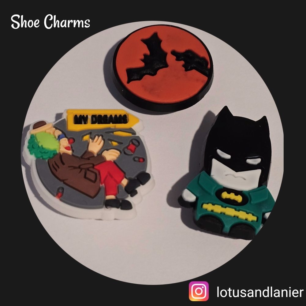 Shoe Charms Batman and Joker Set Of 3